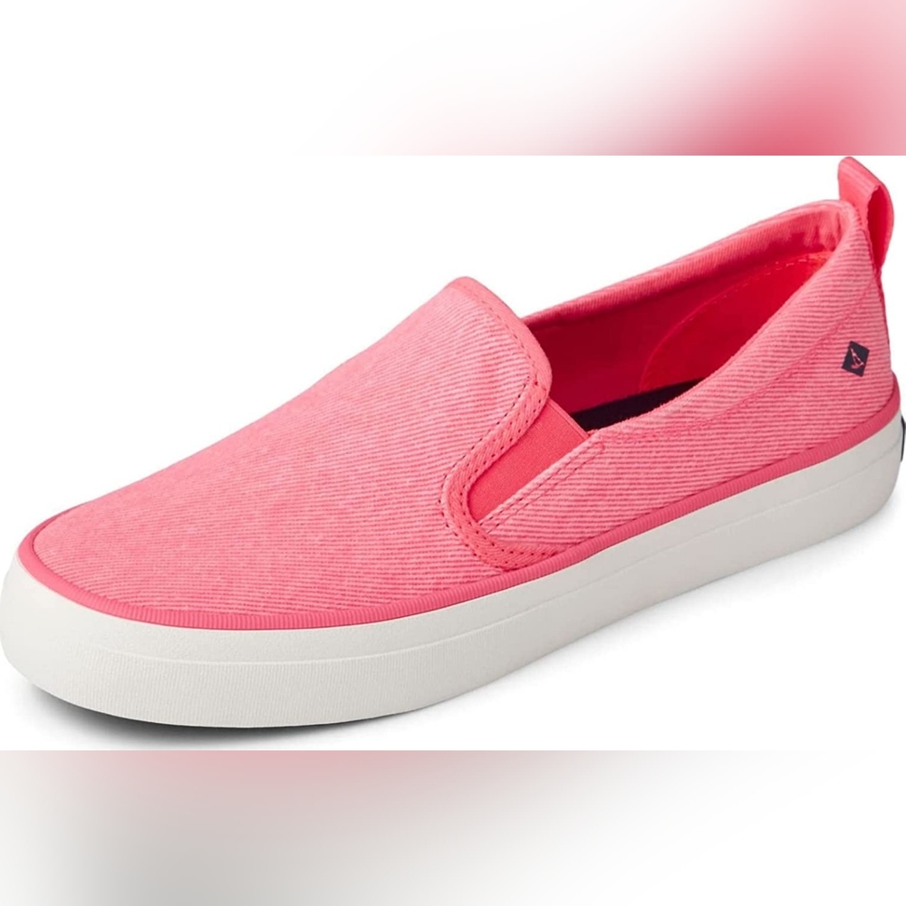 Sperry Top-Sider Memory Foam Pink Slip-Ons Size 8